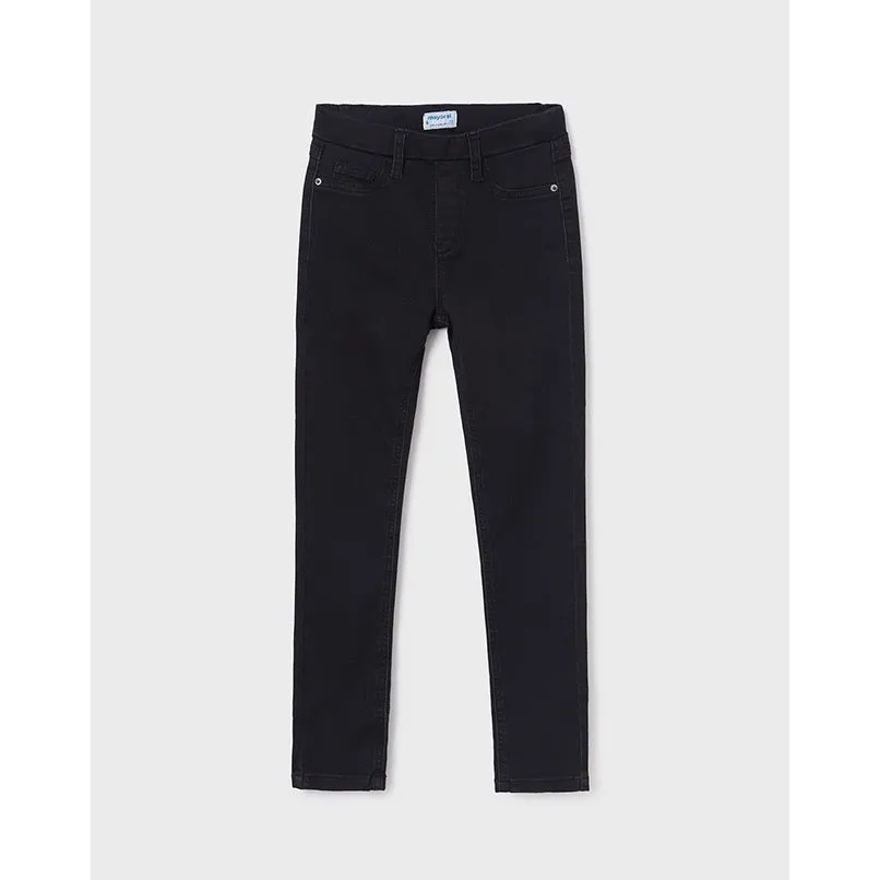 Mayoral Older Girls Denim Jegging S23 554 Black Denim