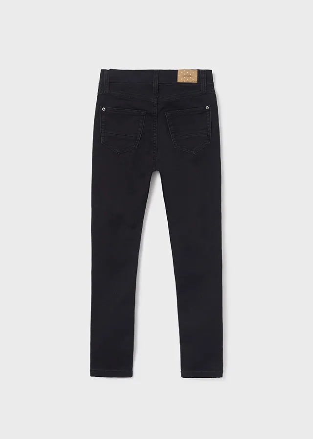 Mayoral Older Girls Denim Jegging S23 554 Black Denim
