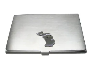 Michigan State Map Shape Business Card Holder