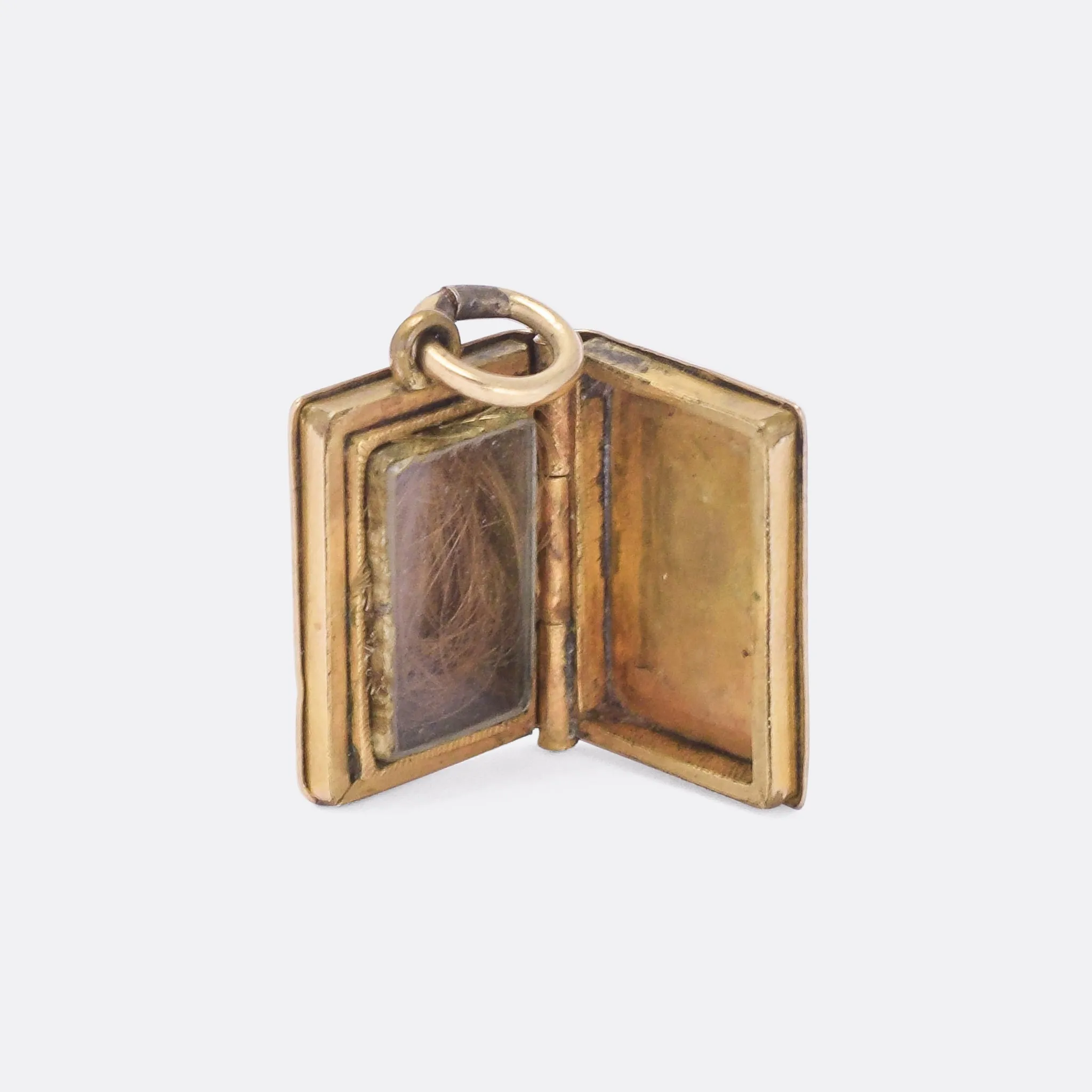Mid-Victorian Gold Book Locket