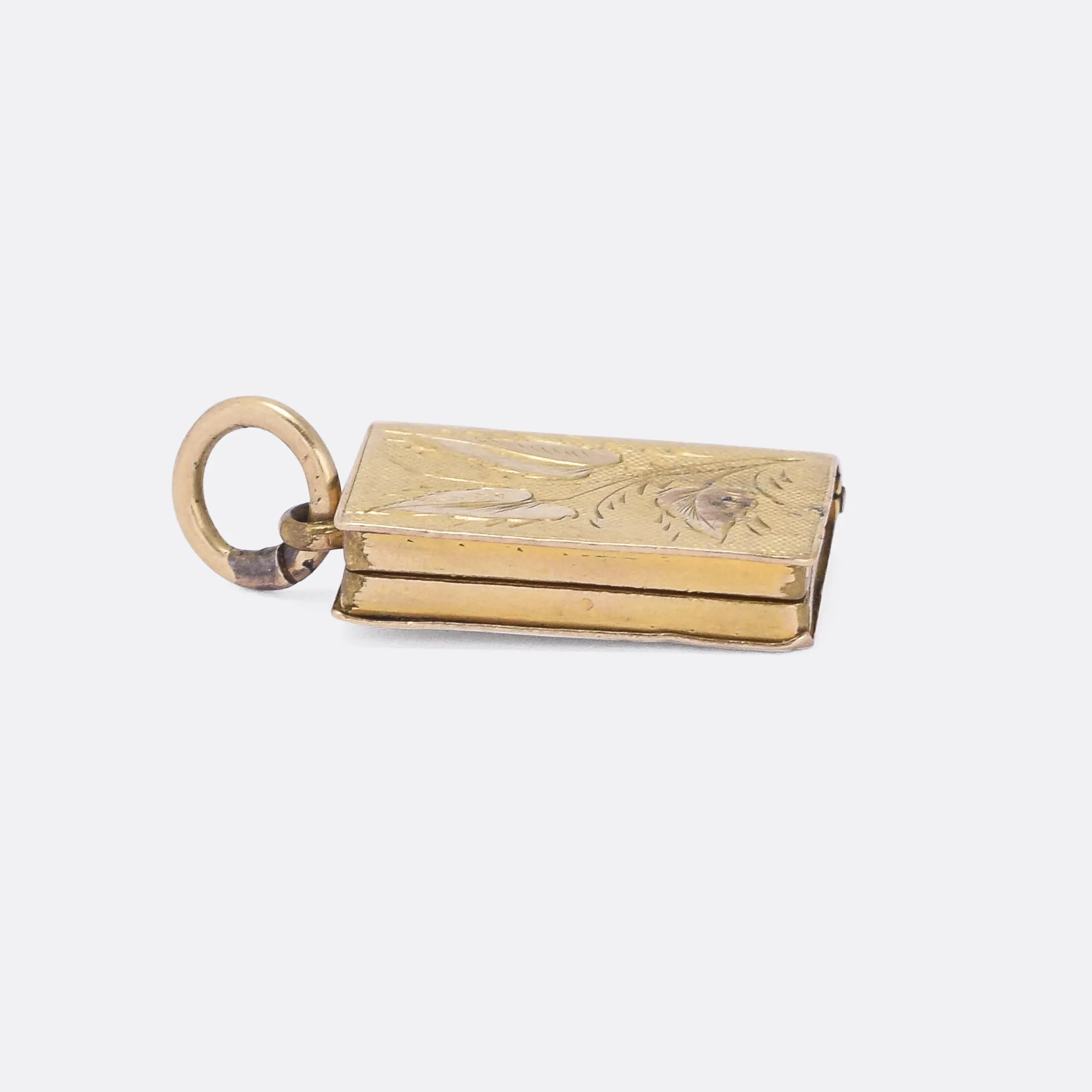 Mid-Victorian Gold Book Locket