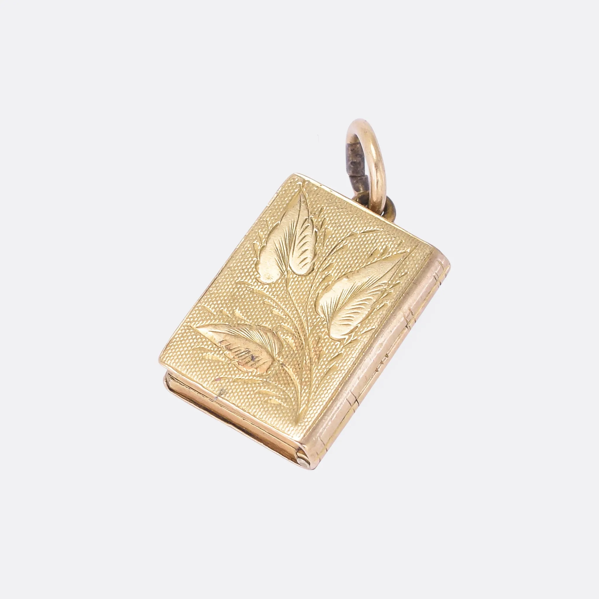 Mid-Victorian Gold Book Locket