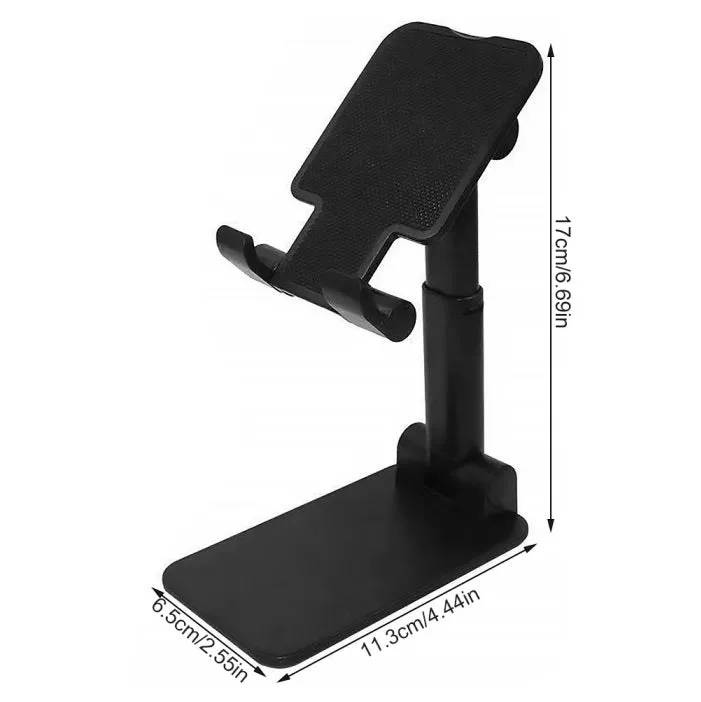 Mobile Phone Stand Folding Bracket for Mobile Phone Tablet PC black