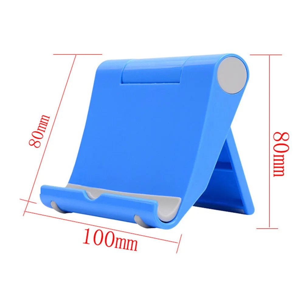 Mobile Phone Tablet Stand Holder Support Portable Adjust Universal Plastic Stand - White