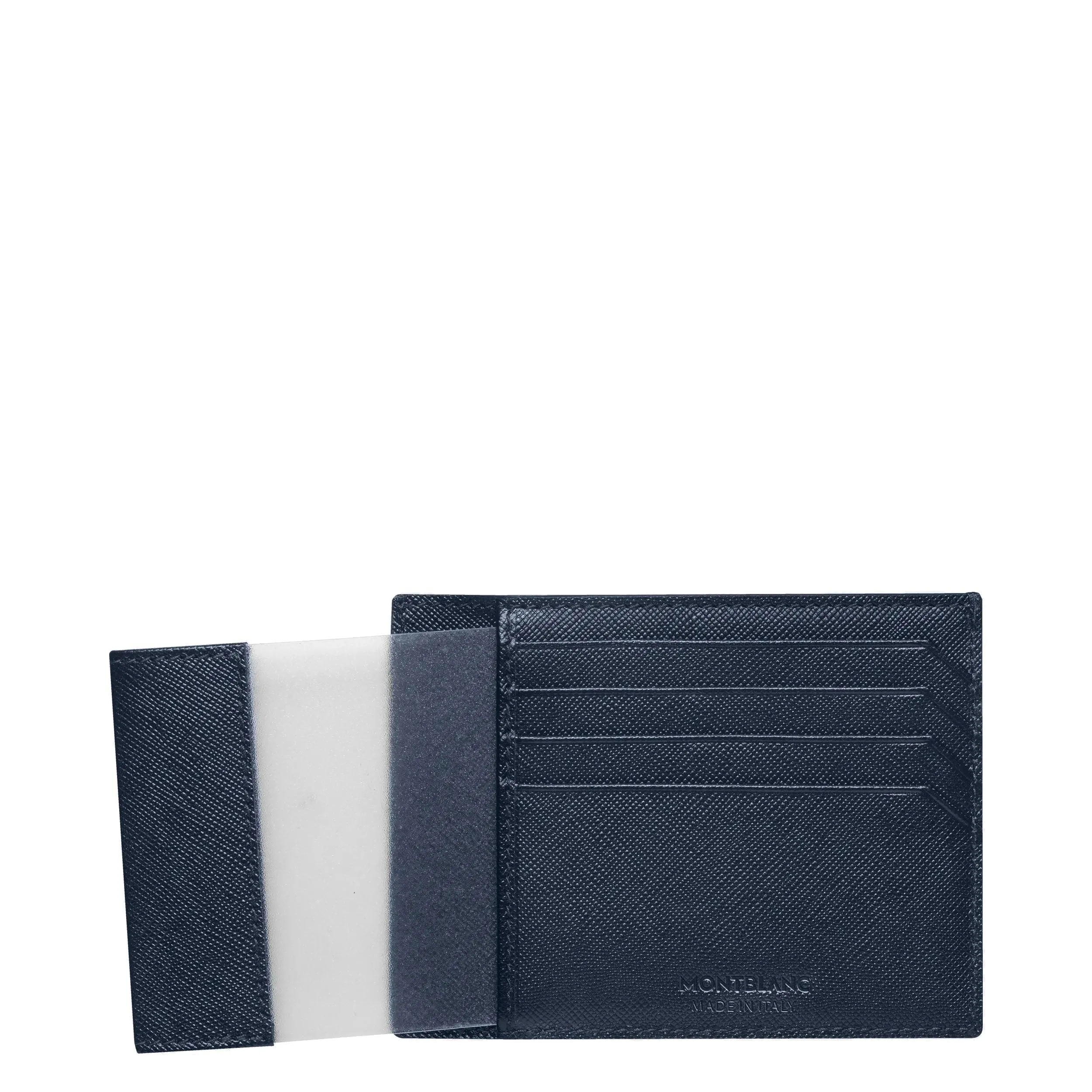 Montblanc Pocket credit card holder 4 compartments with Montblanc Sartorial Blue 128594 holder