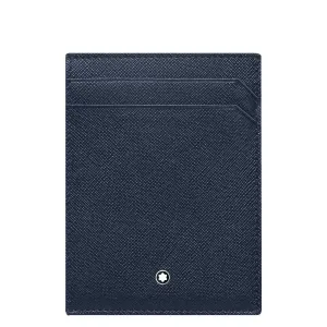 Montblanc Pocket credit card holder 4 compartments with Montblanc Sartorial Blue 128594 holder
