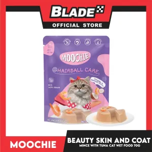 Moochie Hairball Care Adult Cat Wet Food (Pate with Prawn) 70g