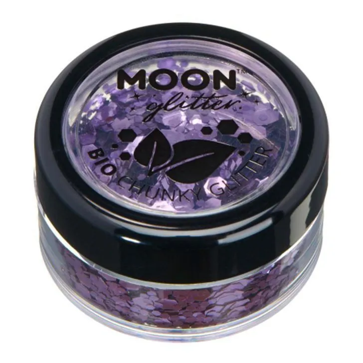 Moon Glitter Bio Chunky Glitter, Lilac