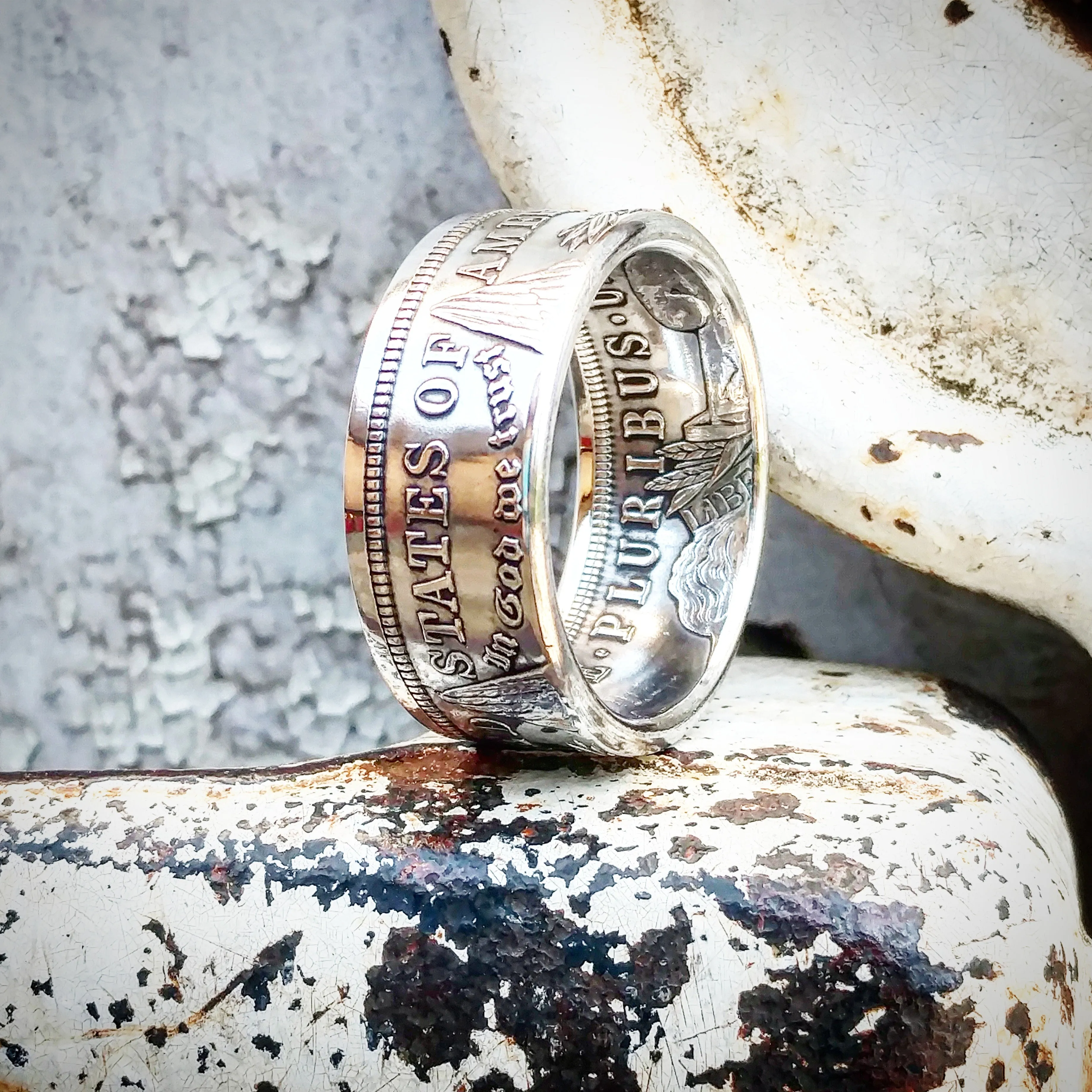 Morgan Silver Dollar Coin Ring