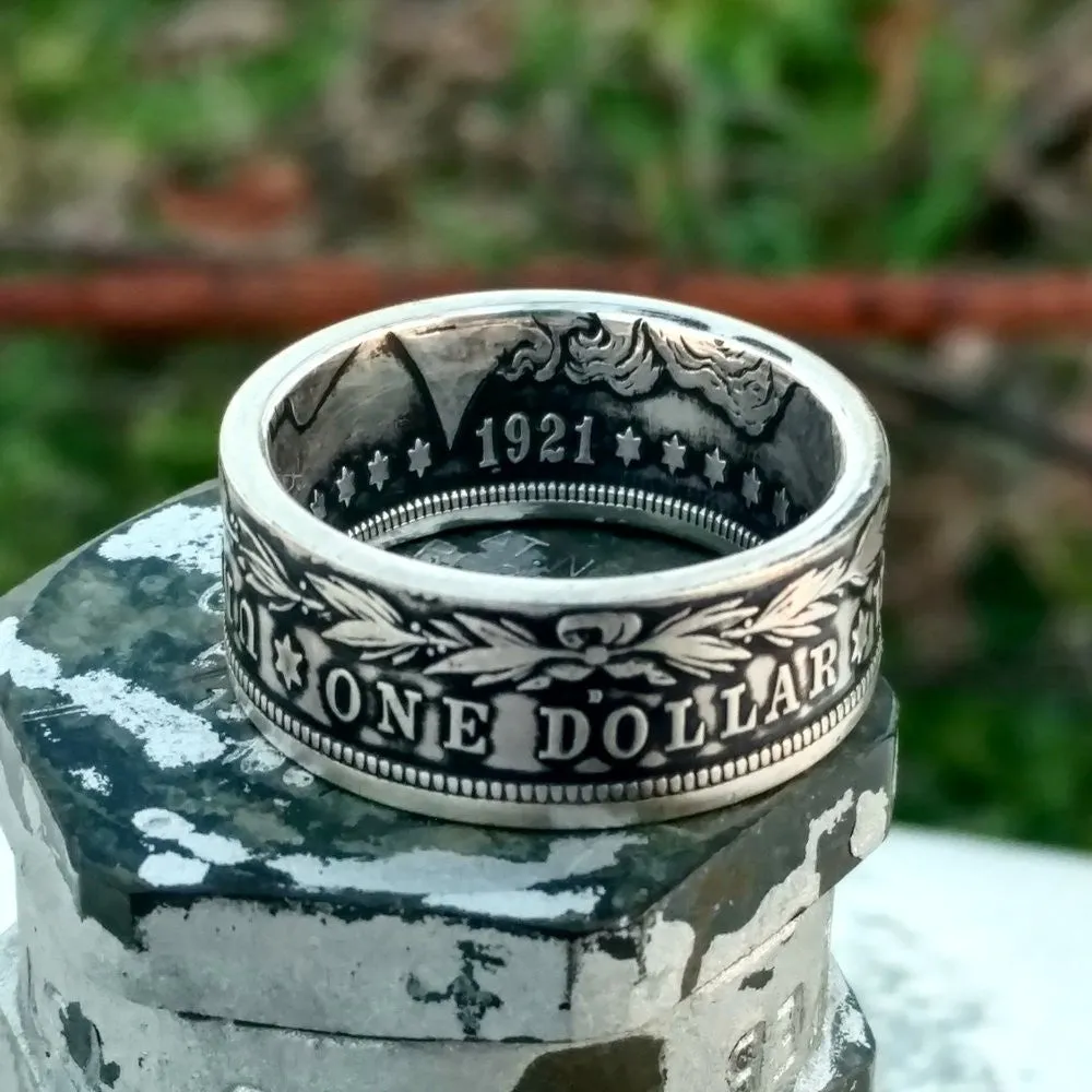 Morgan Silver Dollar Coin Ring