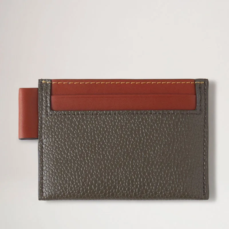 MULBERRY Credit Card Slip Eco Scotchgrain in Mole/Cognac