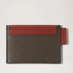 MULBERRY Credit Card Slip Eco Scotchgrain in Mole/Cognac