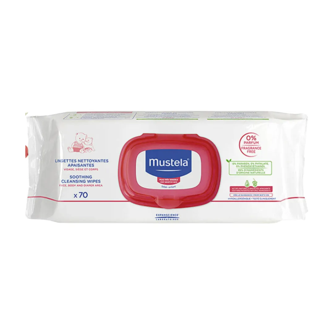 Mustela Baby Perfume Free Changing Wipes 70pc