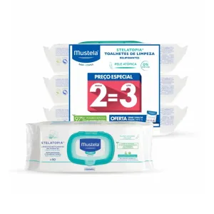Mustela Baby Stelatopia Replenishing Cleansing Wipes 3x50   Mustela Baby Diaper Change Cream 123 5ml