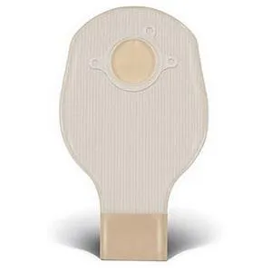 Natura® Two-Piece Drainable Pouch, Flange 2-3/4" (70mm), Opaque 10" (25.4cm), Tail Clip - Box of 20