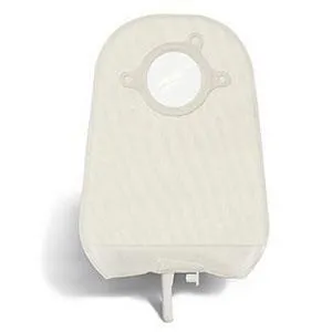 Natura® Two-Piece Urostomy Pouch, Flange 2-1/4" (57mm), Transparent 9" (23cm), Bendable Tap - Box of 10