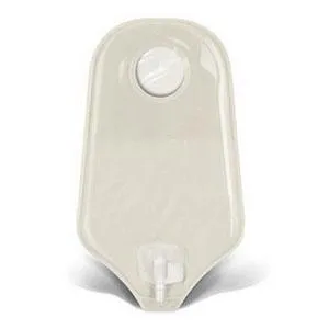 Natura® Two-Piece Urostomy Pouch, Flange 2-3/4" (70mm), Transparent 10" (25.4cm), Accuseal® Tap - Box of 10