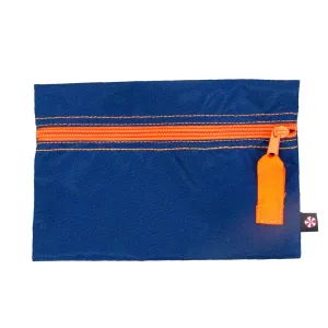 Navy / Orange Flat Pouch