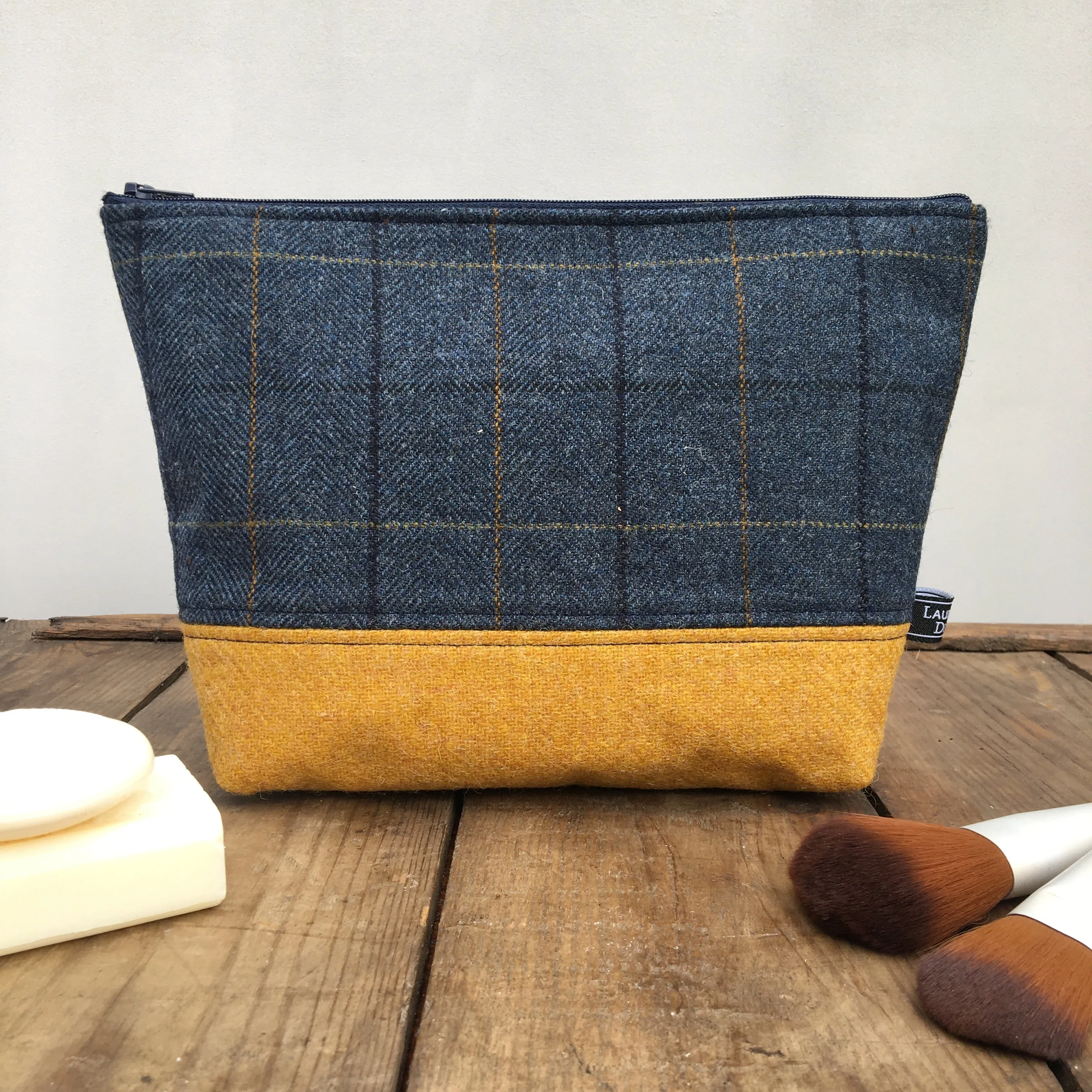 Navy Split Pouch