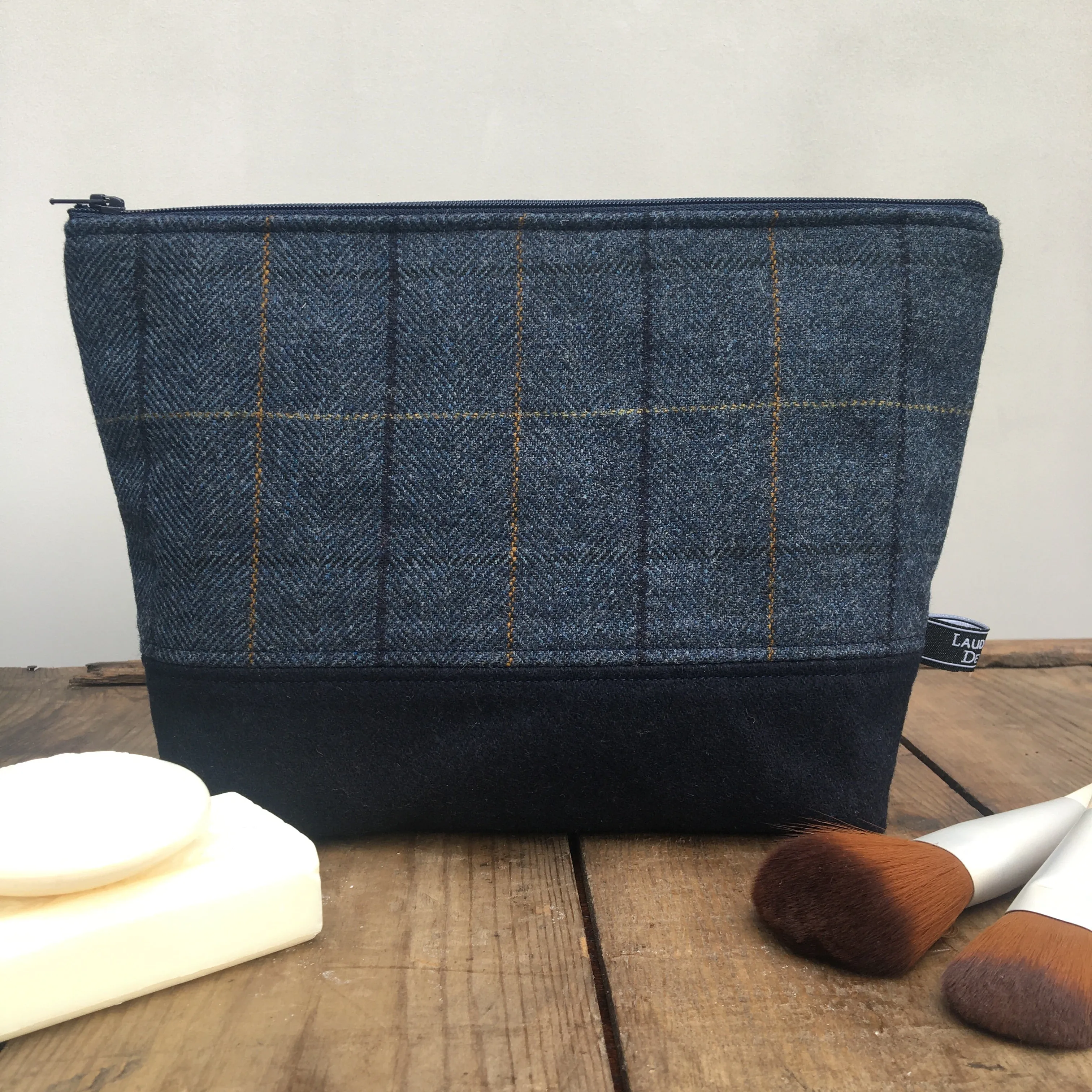 Navy Split Pouch