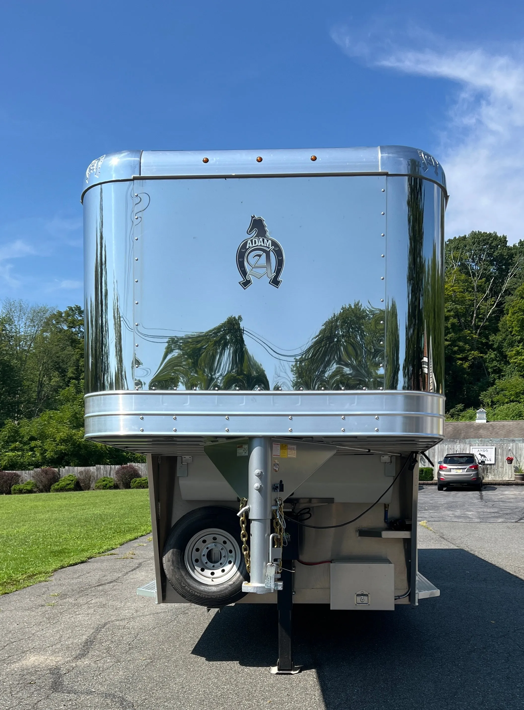 New 2025 Adam Pro-Classic Model GS152 (2 1) All Aluminum Gooseneck Straight Load Trailer with Dressing Room