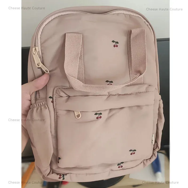 New KS Baby Backpack Parent-child Kids Schoolbag Kindergarten Bags Brand Traveling Cherry Children's Boys Girls Mom Storage