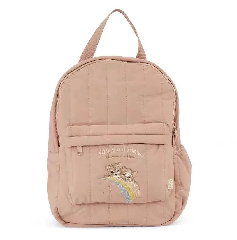 New KS Baby Backpack Parent-child Kids Schoolbag Kindergarten Bags Brand Traveling Cherry Children's Boys Girls Mom Storage