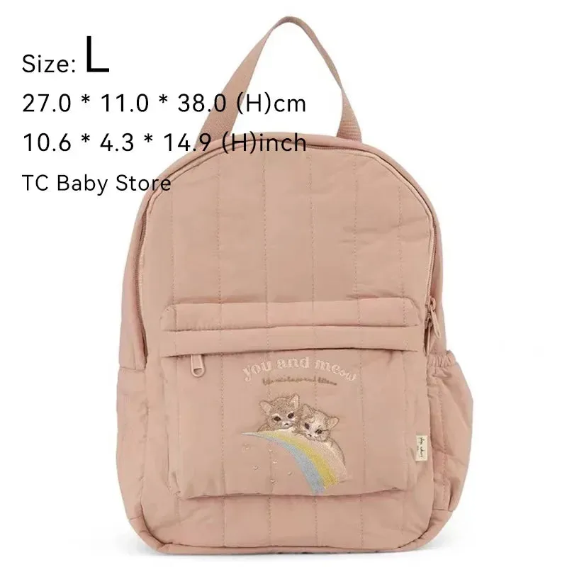 New KS Baby Backpack Parent-child Kids Schoolbag Kindergarten Bags Brand Traveling Cherry Children's Boys Girls Mom Storage