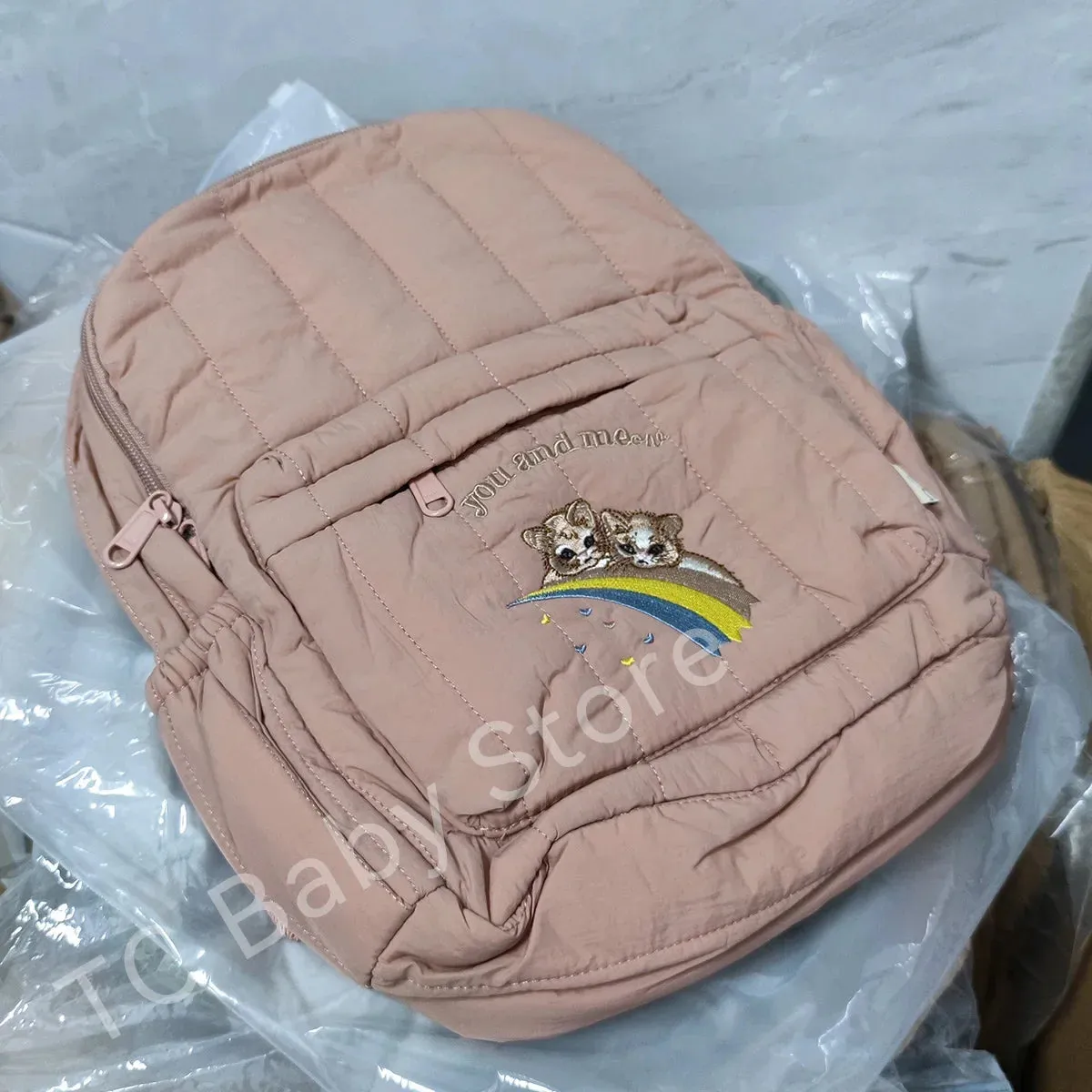 New KS Baby Backpack Parent-child Kids Schoolbag Kindergarten Bags Brand Traveling Cherry Children's Boys Girls Mom Storage
