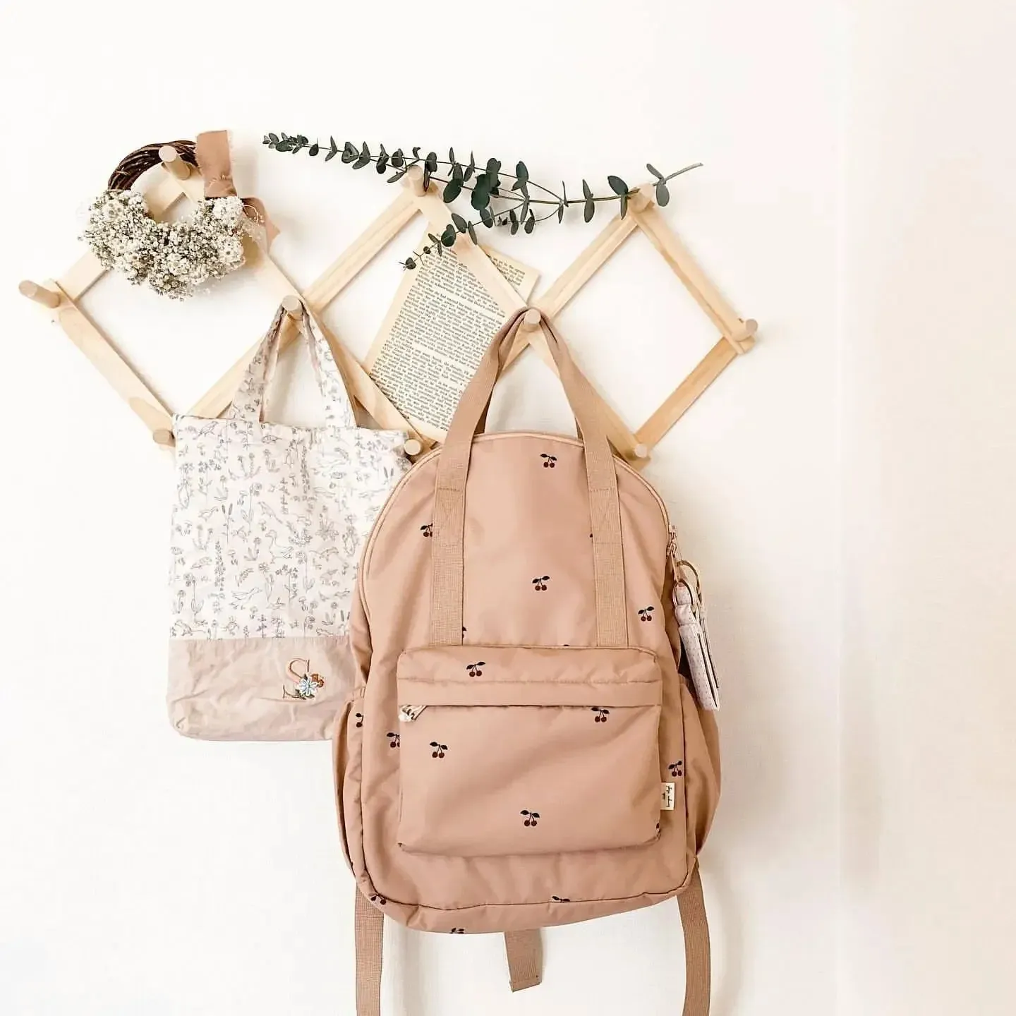 New KS Baby Backpack Parent-child Kids Schoolbag Kindergarten Bags Brand Traveling Cherry Children's Boys Girls Mom Storage