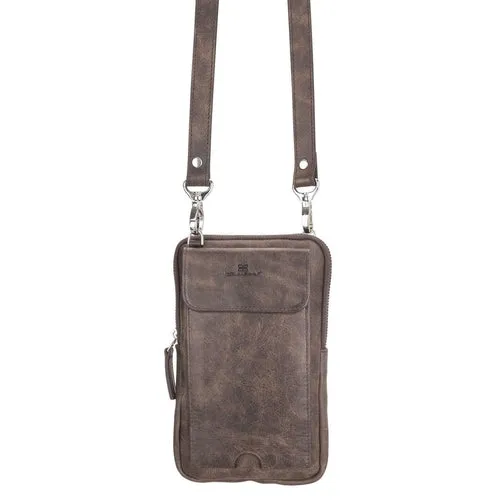 Nino Leather Crossbody Bag - Universal Wallet Case for Phones