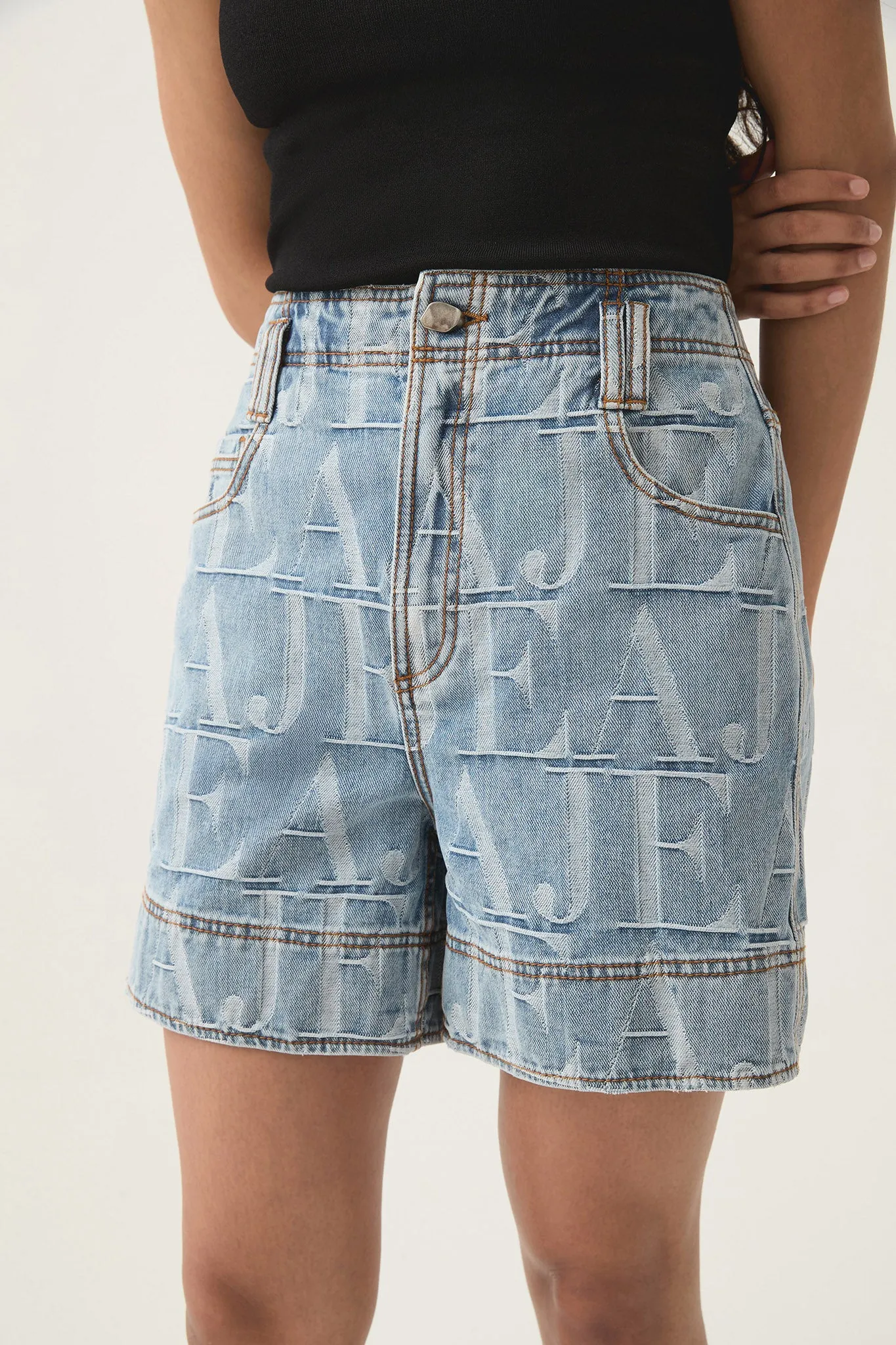 Nostalgia Jacquard Denim Short