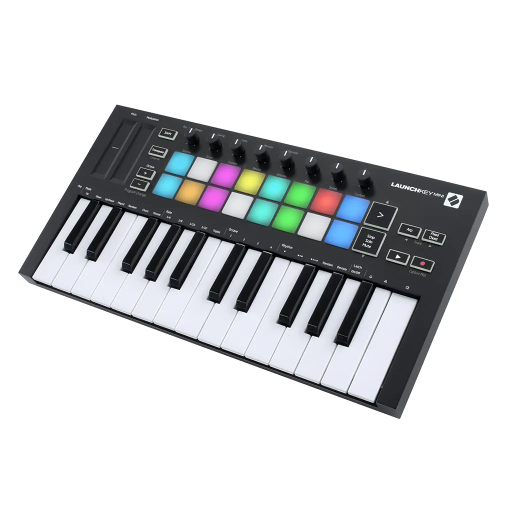 Novation Launchkey Mini MK3 Compact & Portable 25-Key MIDI Keyboard Controller