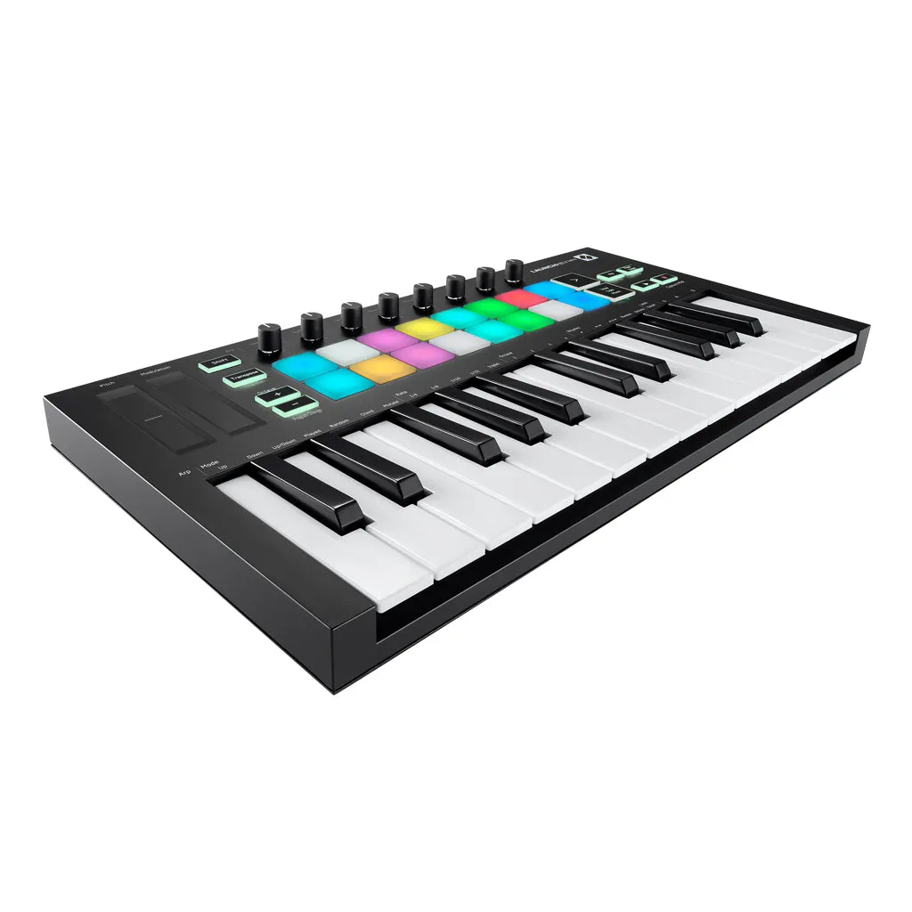 Novation Launchkey Mini MK3 Compact & Portable 25-Key MIDI Keyboard Controller
