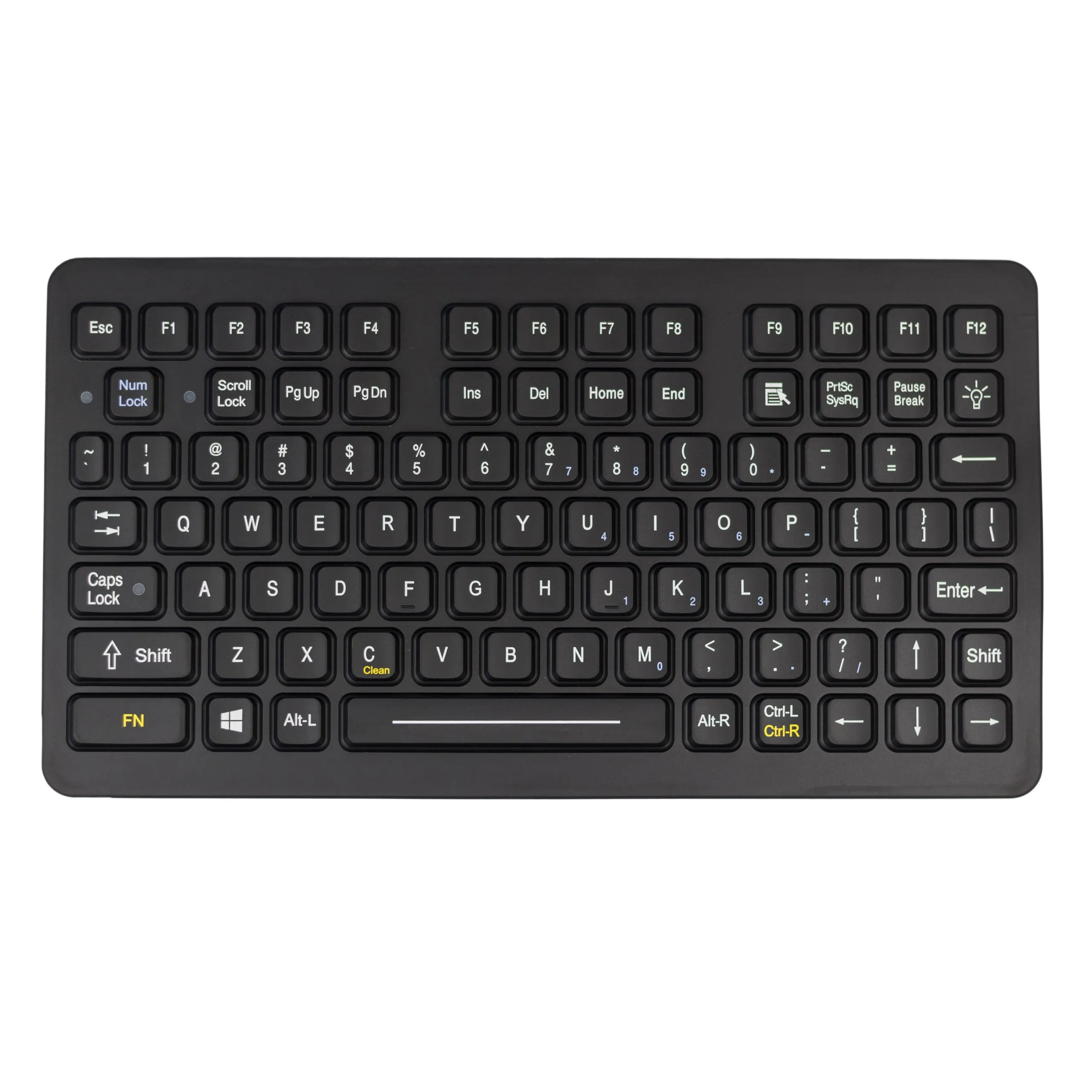 OEM Military Grade Compact Backlit Industrial Keyboard