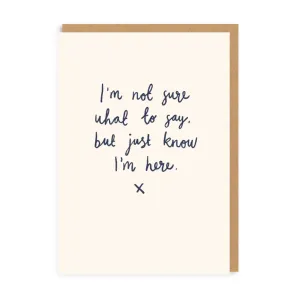 Ohh Deer Just Know I'm Here Card