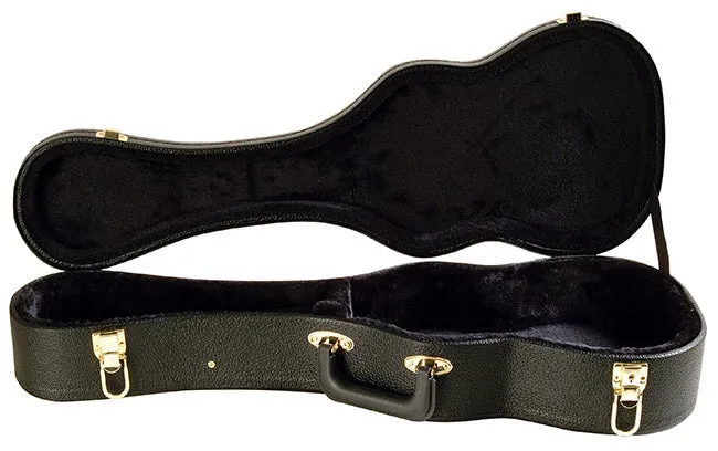 On Stage Shaped Tenor Ukulele Hardcase in Black