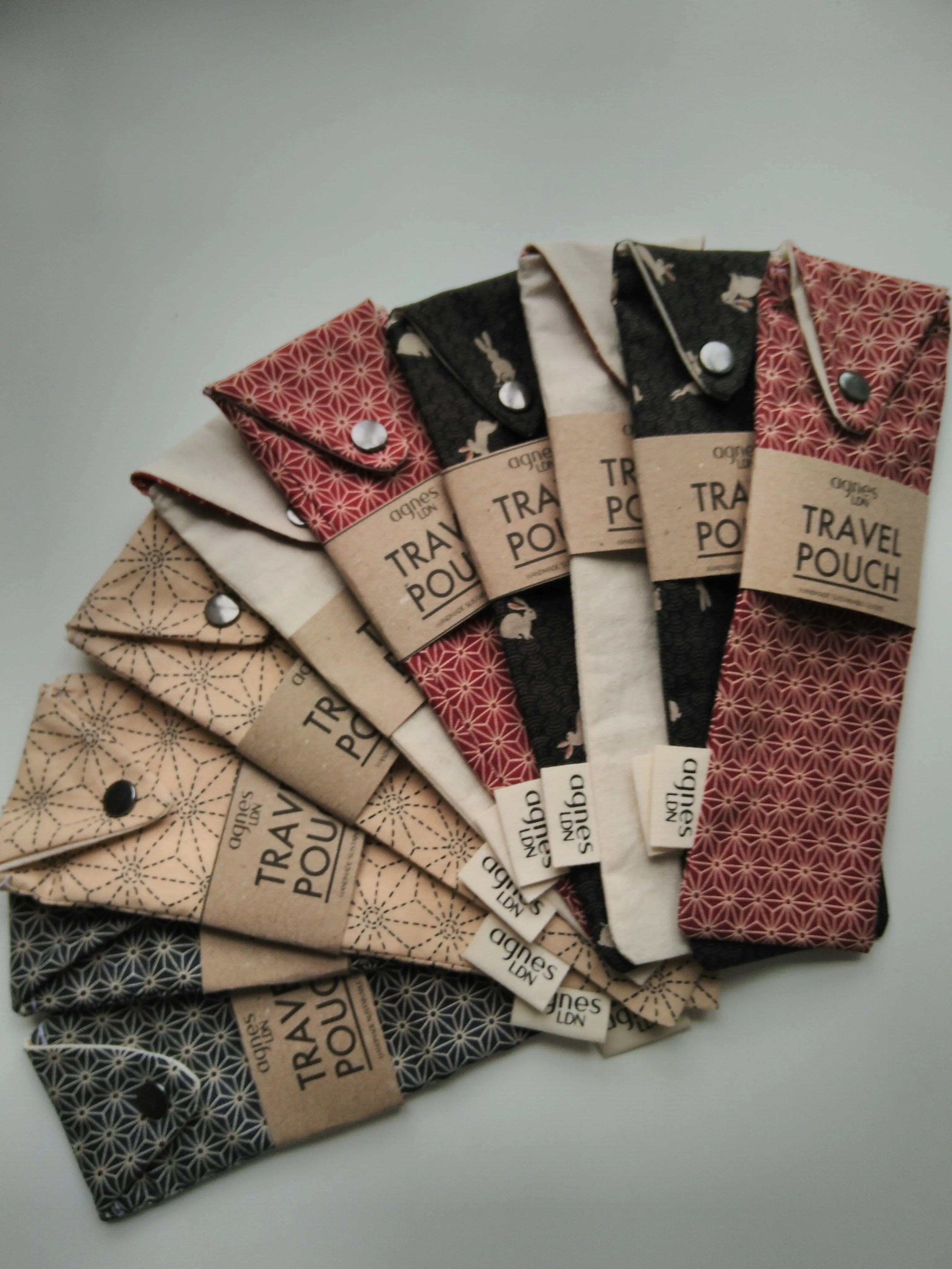 Organic Cotton Travel Cutlery Pouch from Agnes Ldn