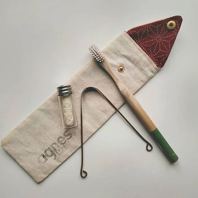 Organic Cotton Travel Cutlery Pouch from Agnes Ldn