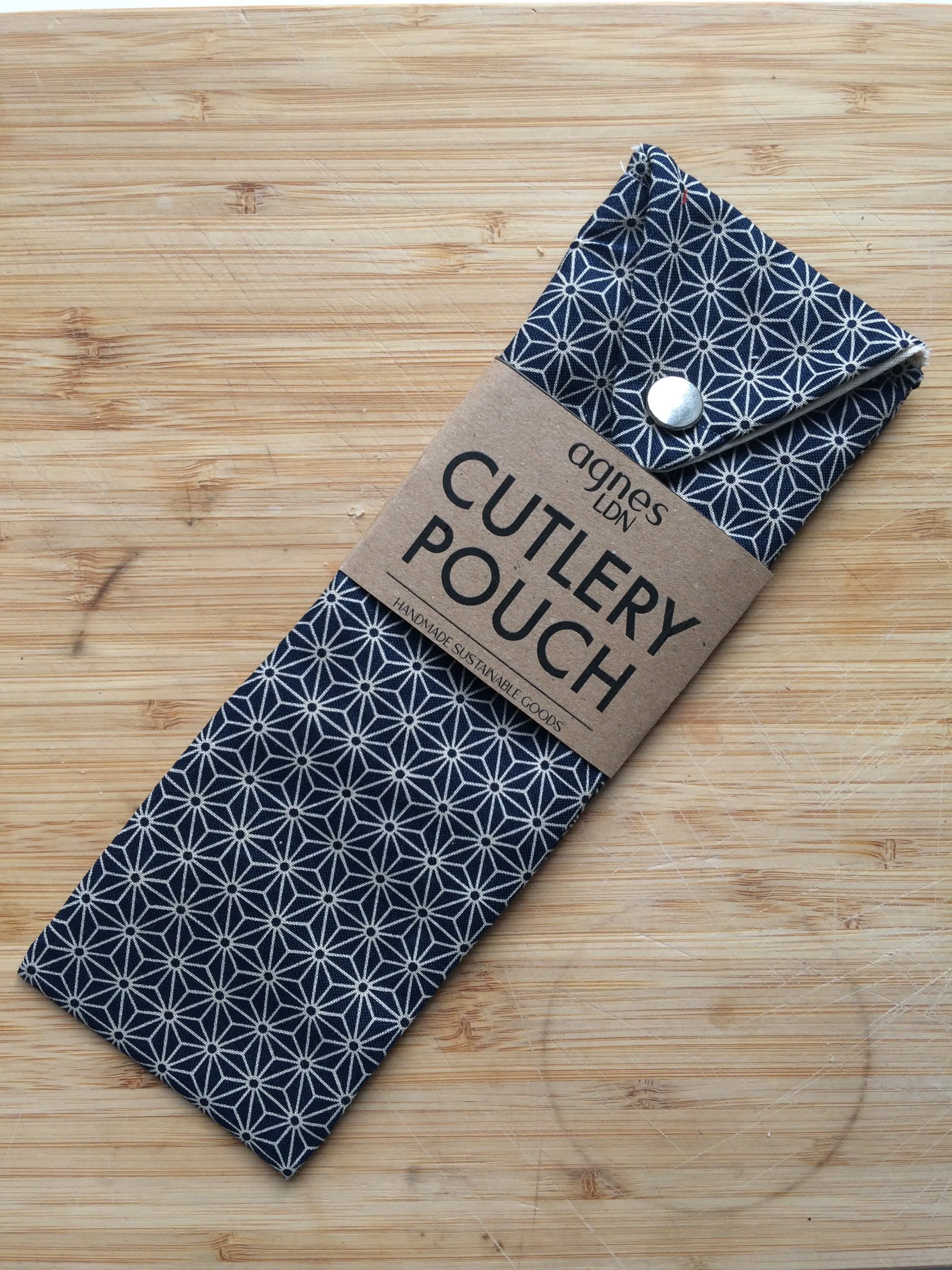 Organic Cotton Travel Cutlery Pouch from Agnes Ldn