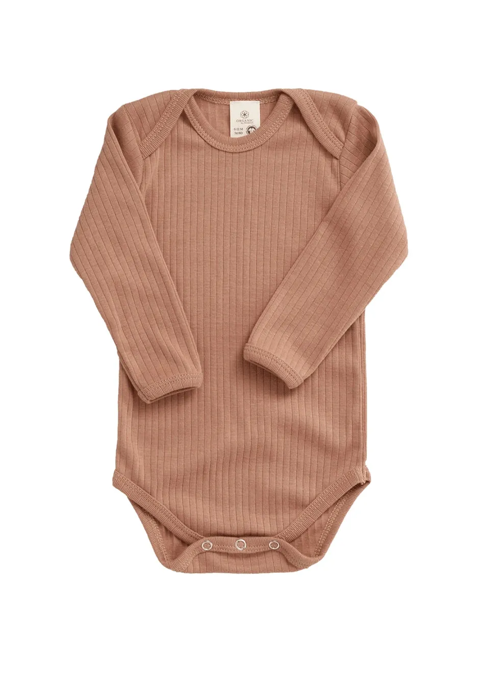 Organic Long-Sleeve Ribbed Onesie