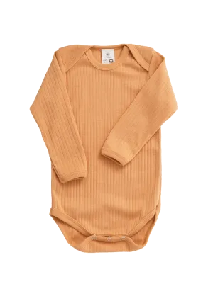 Organic Long-Sleeve Ribbed Onesie