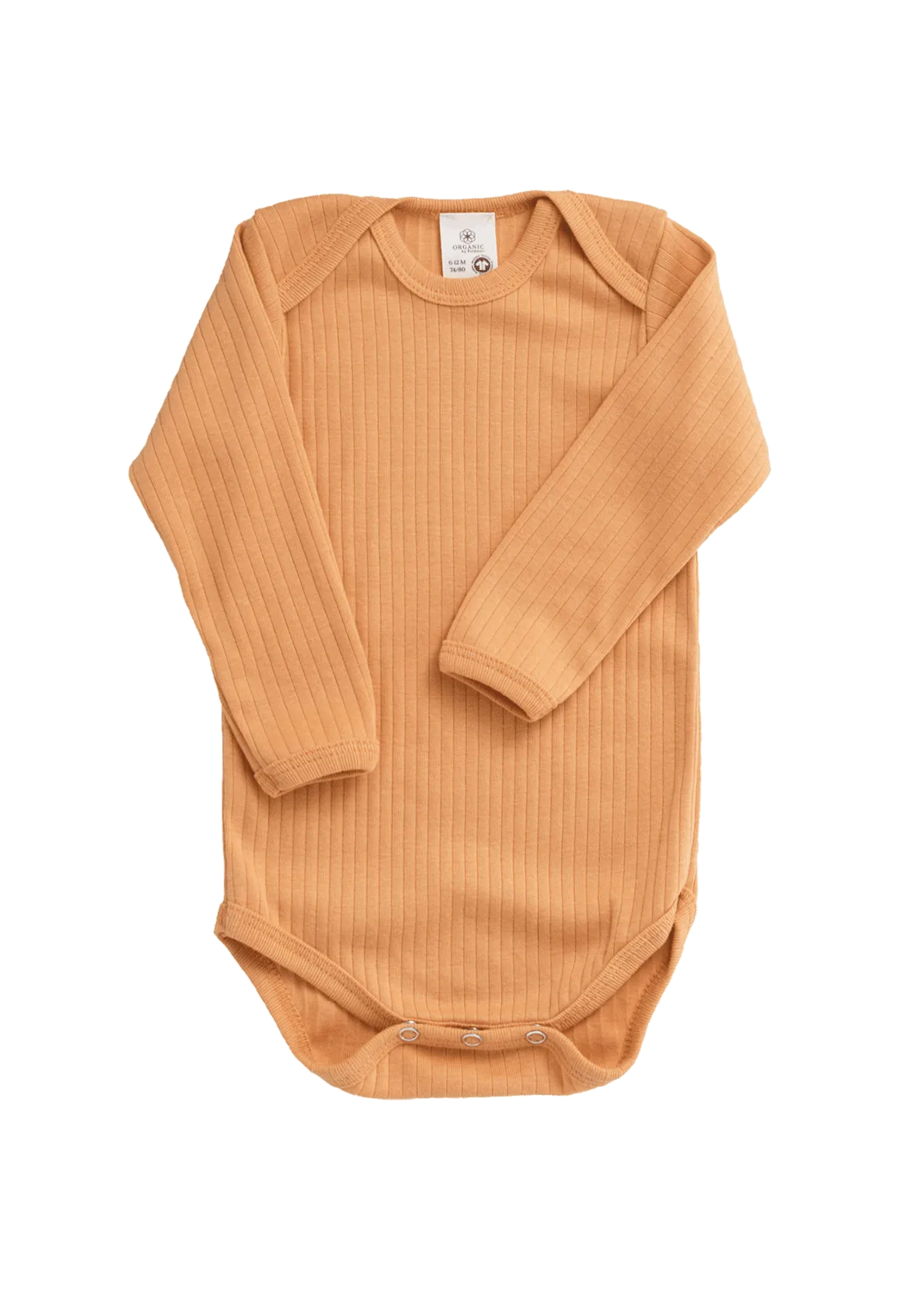 Organic Long-Sleeve Ribbed Onesie