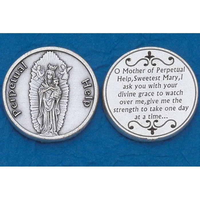 Our Lady of Perpetual Help Italian Pocket Token Coin