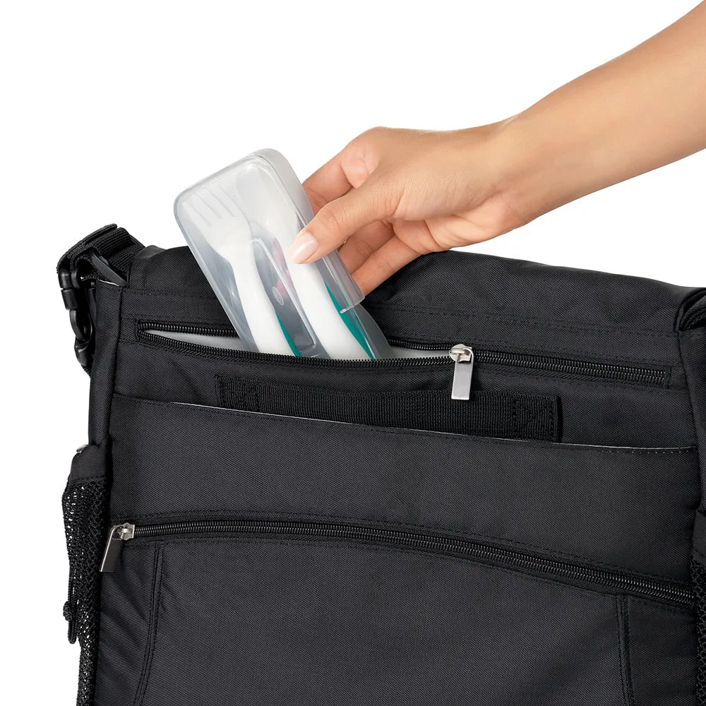OXO Tot On the Go Plastic Feeding Spoon with Case - Teal