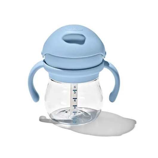 OXO Tot Transitions Straw Cup With Removable Handles 6 Oz- Dusk