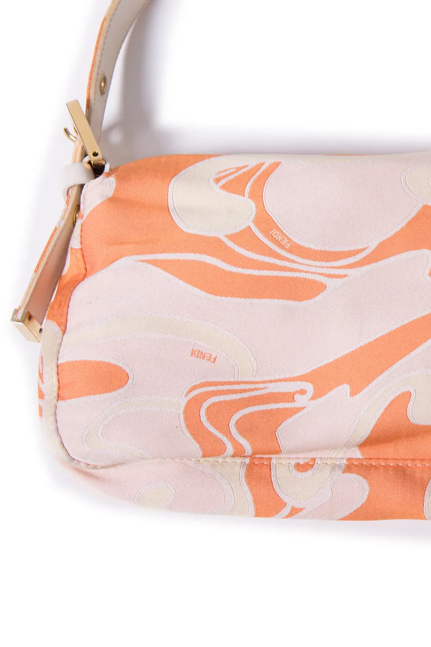 Patterned Baguette Handbag