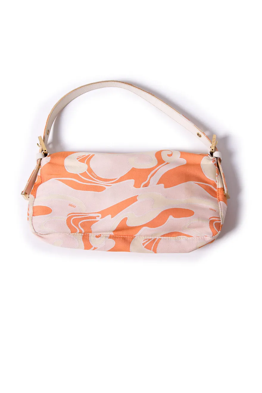 Patterned Baguette Handbag