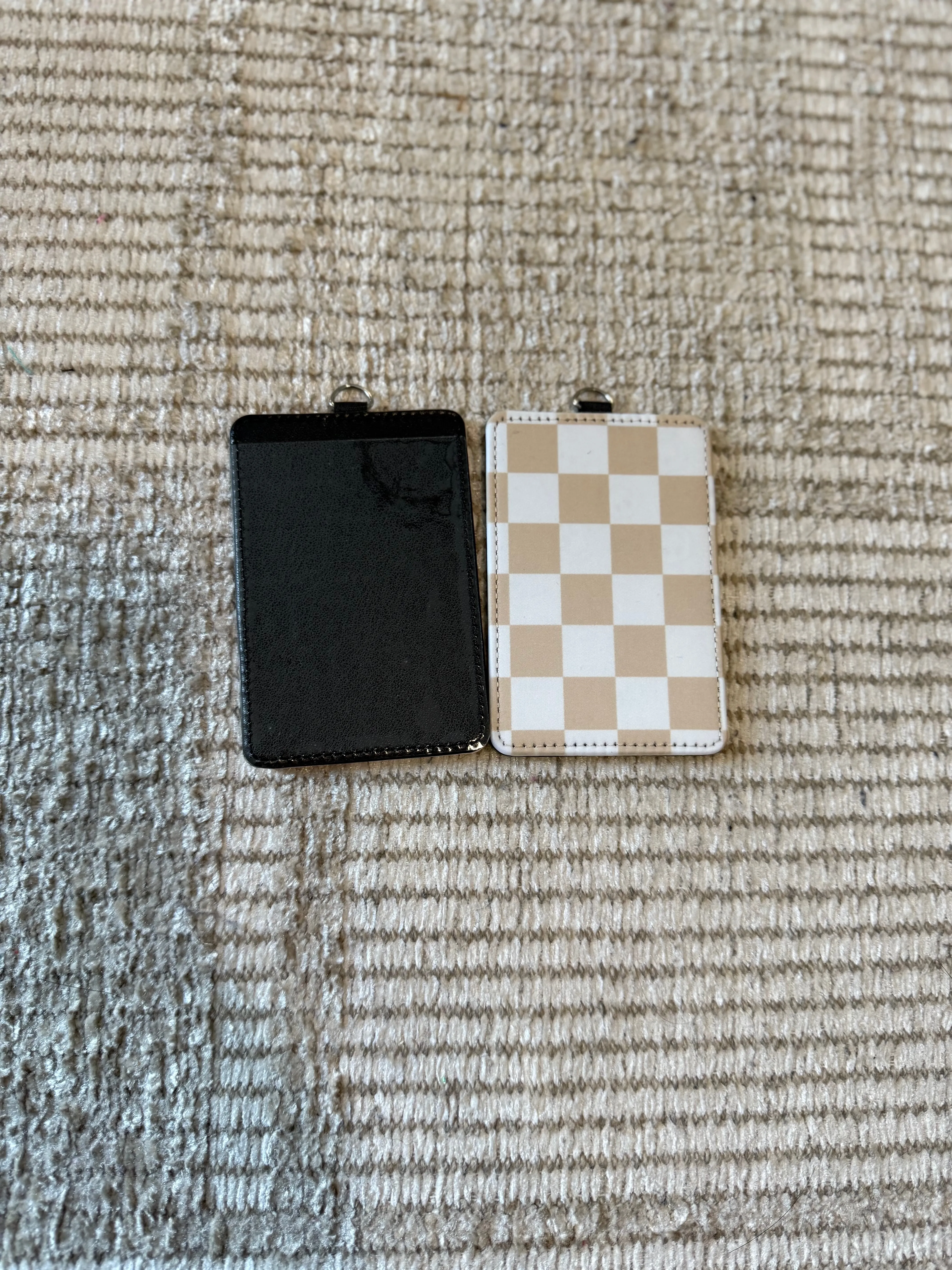 PATTERNED ID BADGE HOLDERS