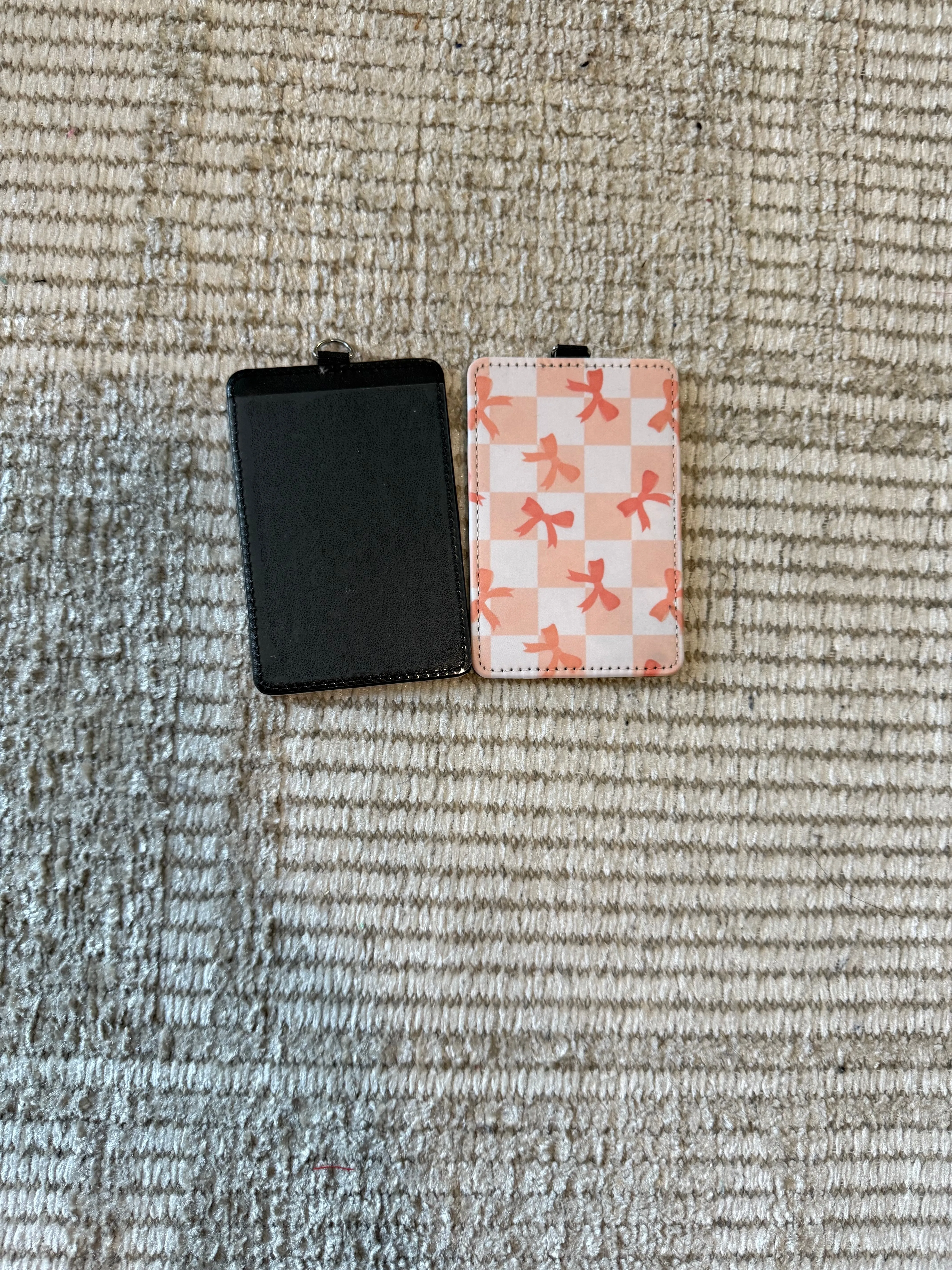 PATTERNED ID BADGE HOLDERS